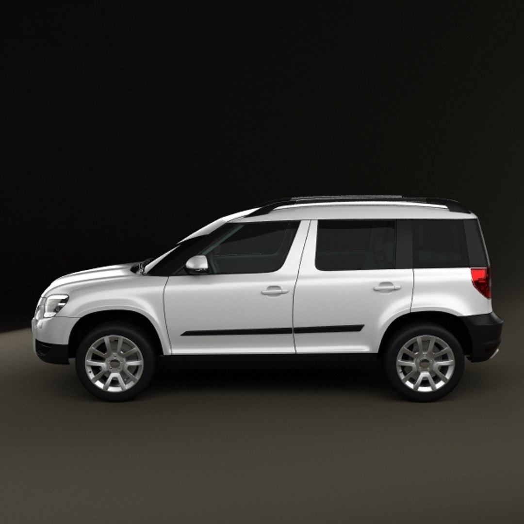 3d model skoda yeti 2010