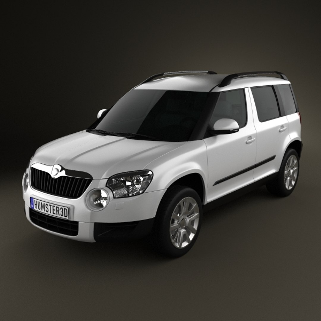 3d model skoda yeti 2010