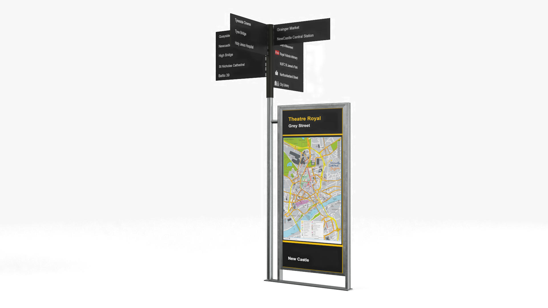Signpost Sign Way 3D Model - TurboSquid 1681884