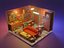 cafe room 3D model