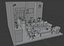 cafe room 3D model