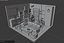 cafe room 3D model