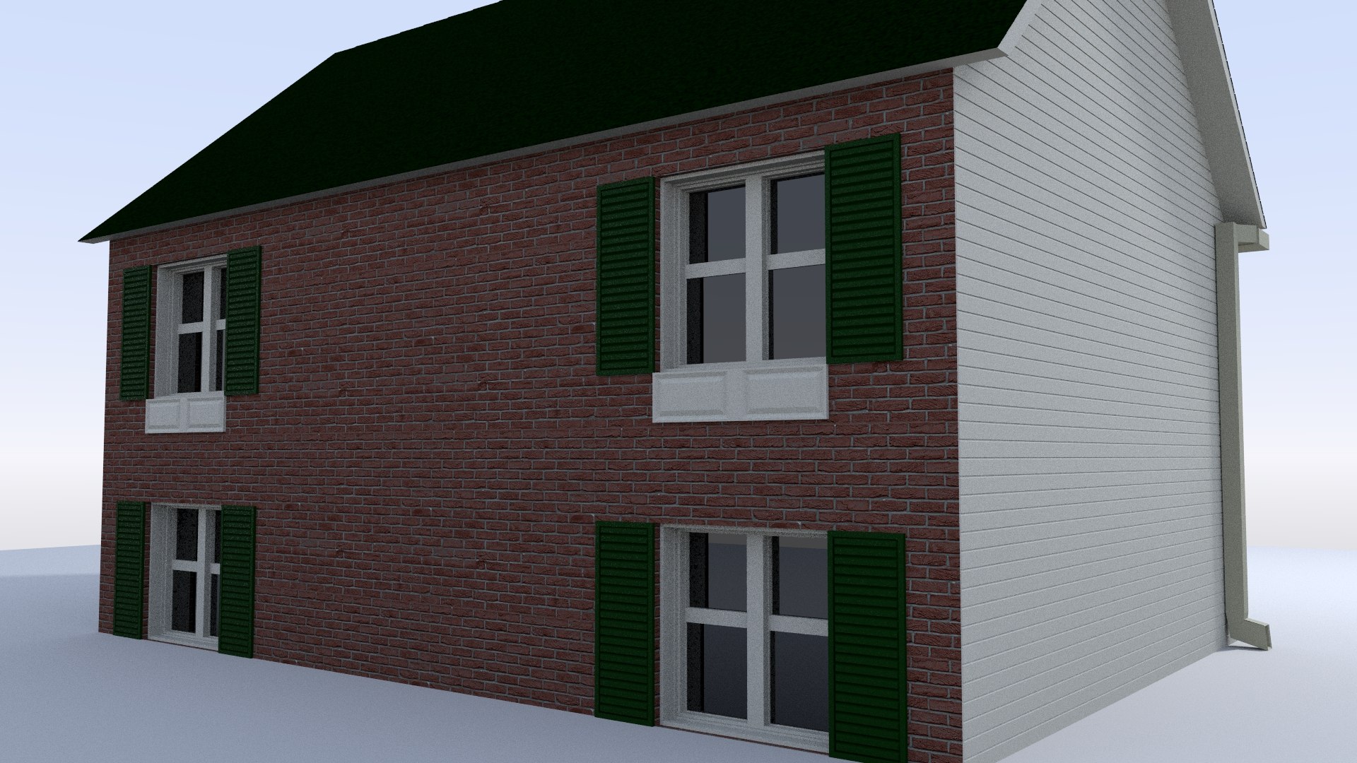 Suburban House 1 3D Model Photo Inspiration