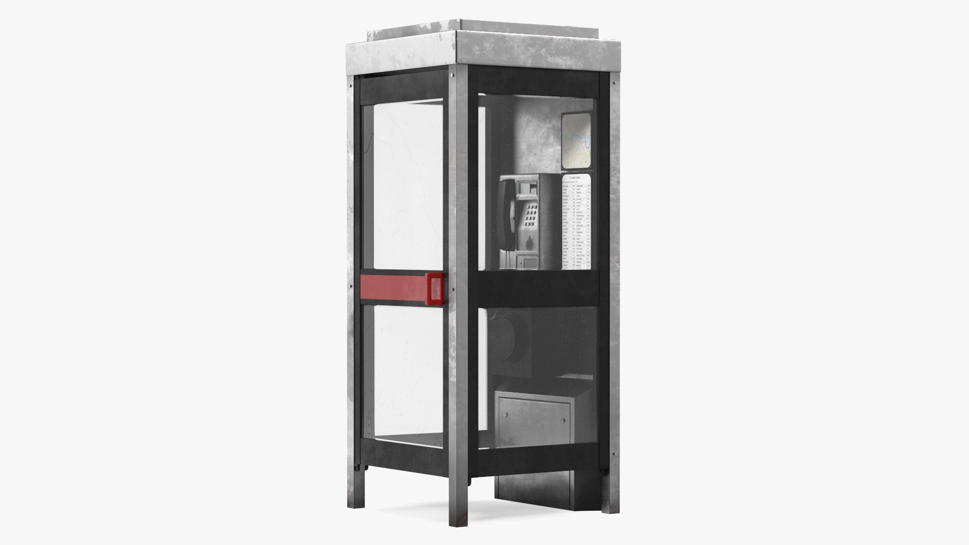 Phone Booth 3D model preview