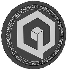 qbic black coin 3D