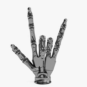 Robotic Arm Silver Rigged