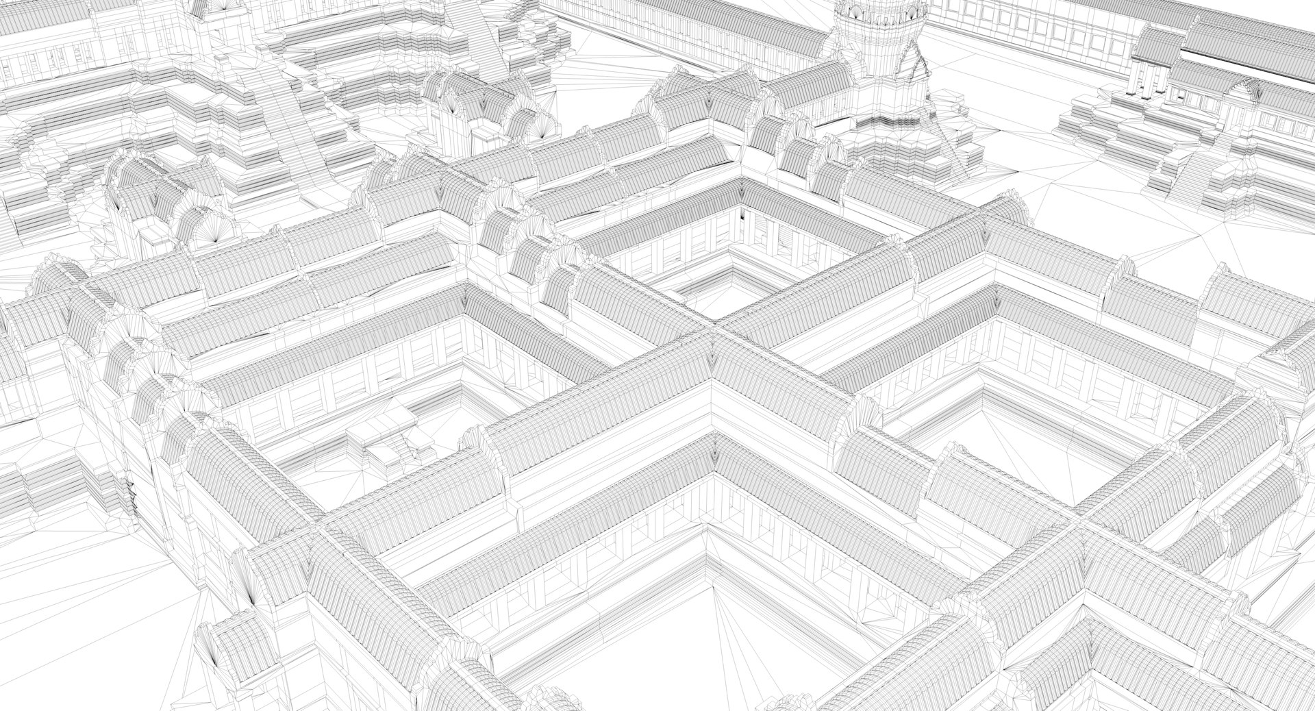 3d Angkor Wat Model