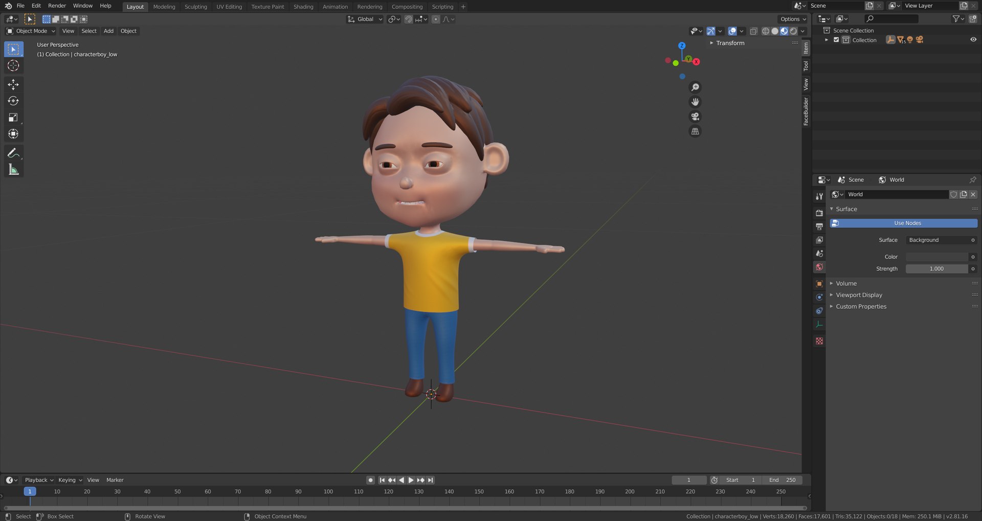 Cartoon boy rigged character 3D model - TurboSquid 1567100