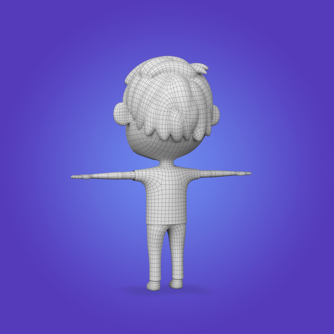 Cartoon boy rigged character 3D model - TurboSquid 1567100