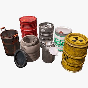 Barrel Pack Low-poly