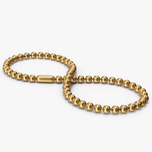 Gold Infinity Chainlet 3D model