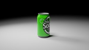 Diet Soda Can 3D model