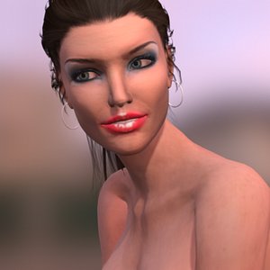 3D model blandine dressed