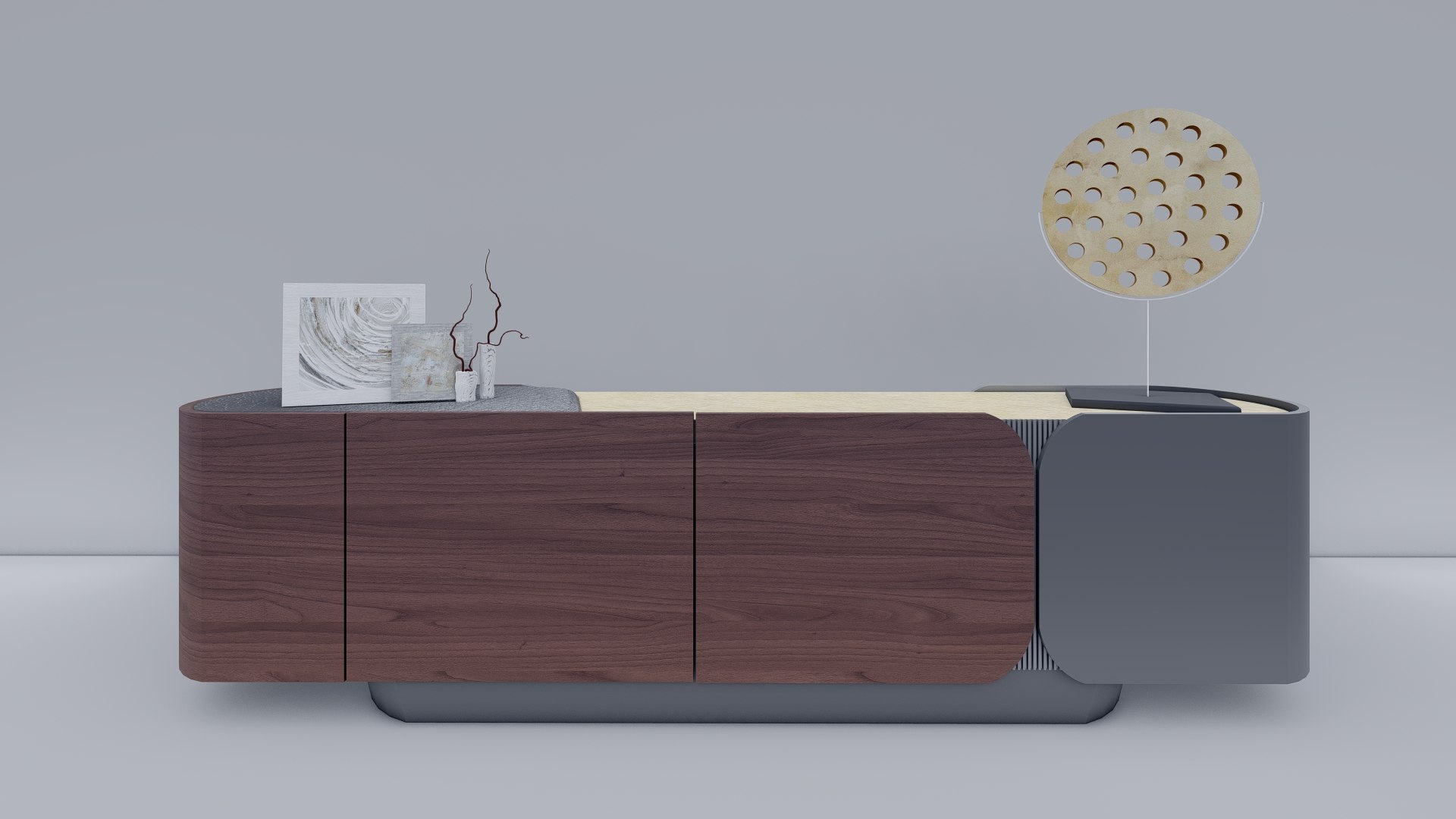 3D Enne Furniture Console Model - TurboSquid 1667605