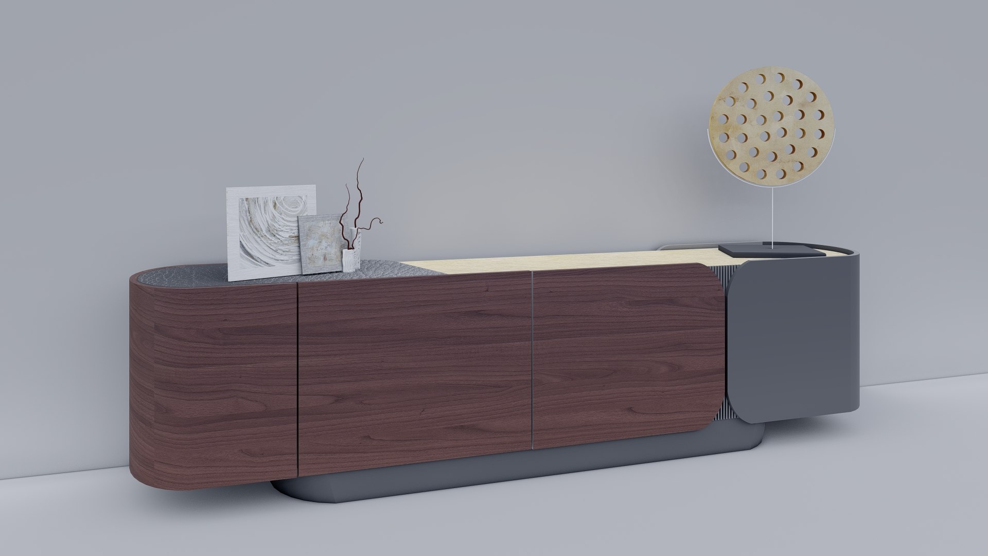 3D Enne Furniture Console Model - TurboSquid 1667605