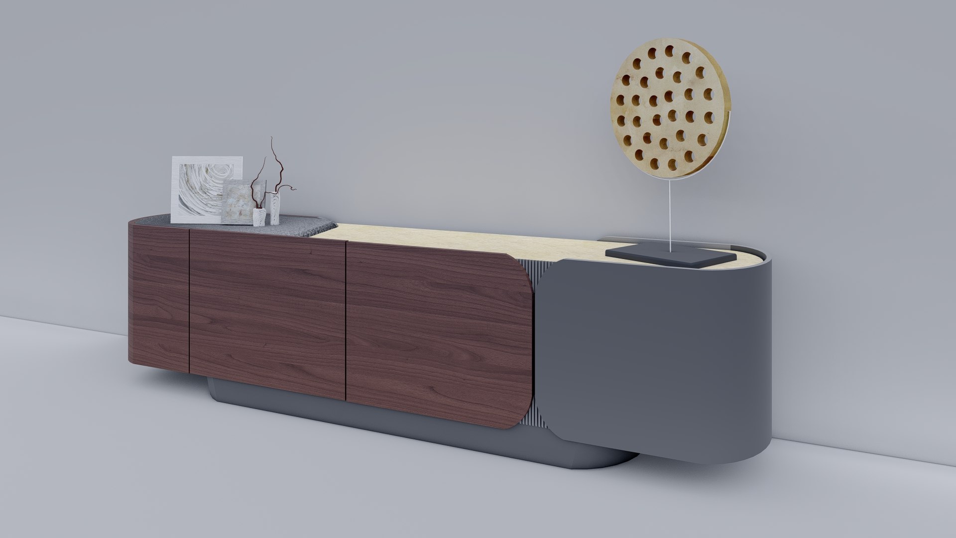 3D Enne Furniture Console Model - TurboSquid 1667605
