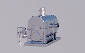 3D model oil heat exchanger