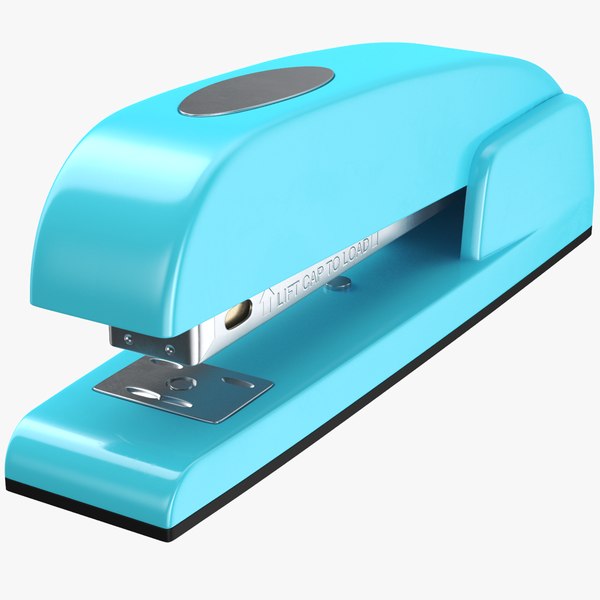 3D Blue Stapler model