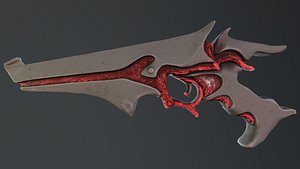 Last Day Infernal Devilbone Energy Weapon Low Poly 3D Model 4K Textures
