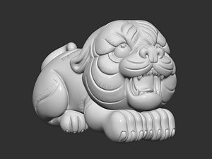 3D baby tiger model