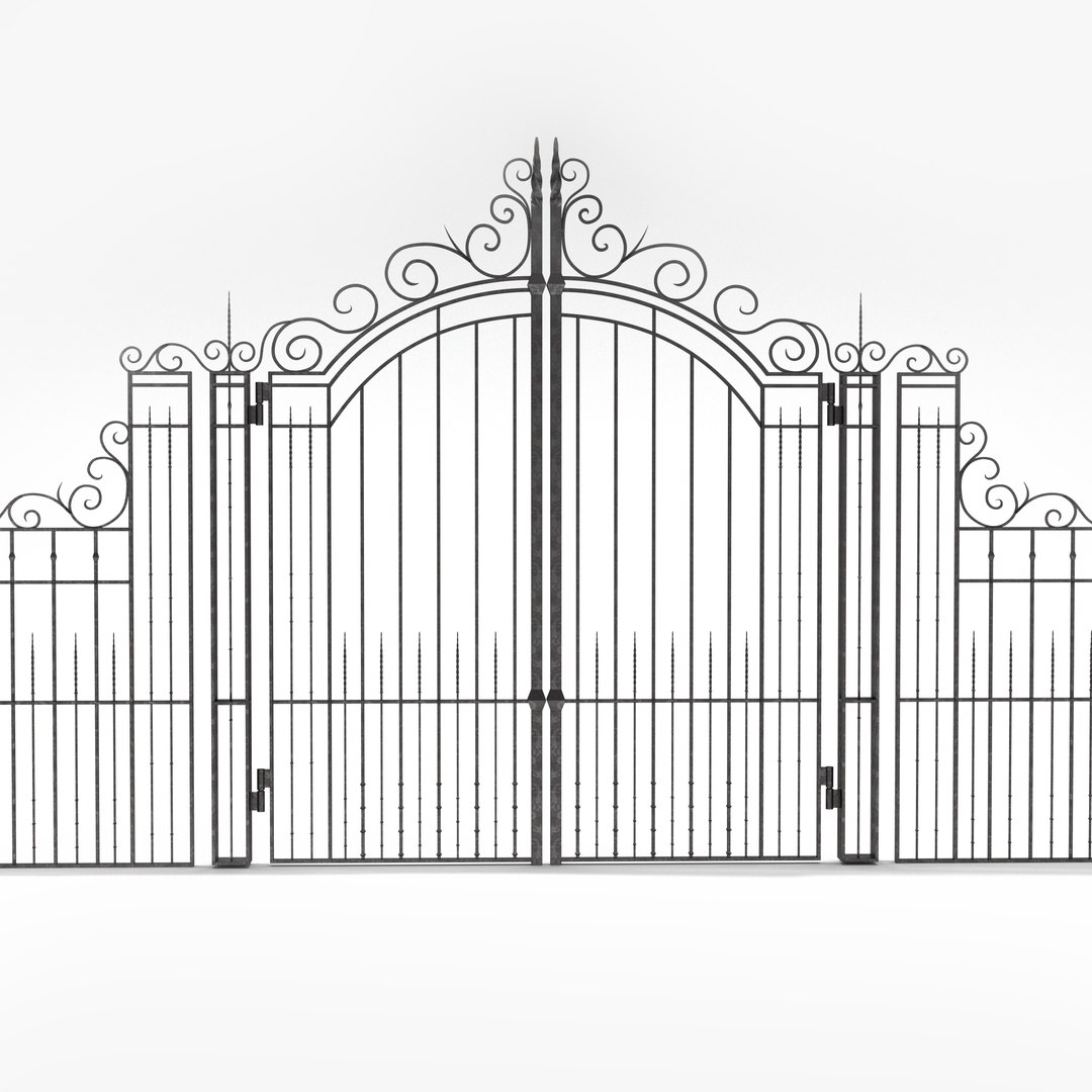 3D Iron Gate Model - TurboSquid 1768193