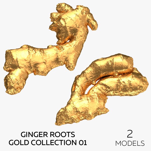 Ginger Roots Gold Collection 01 - 2 models 3D model