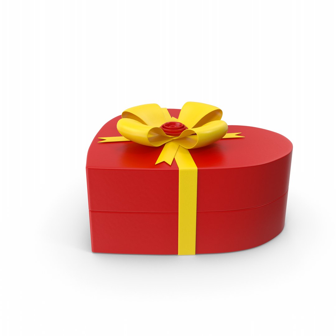 Heart Gift Box 3D Model - TurboSquid 2314896