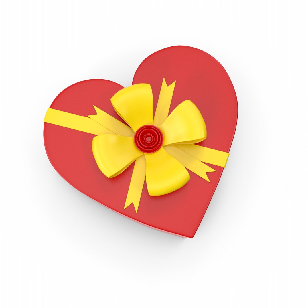 Heart Gift Box 3D Model - TurboSquid 2314896