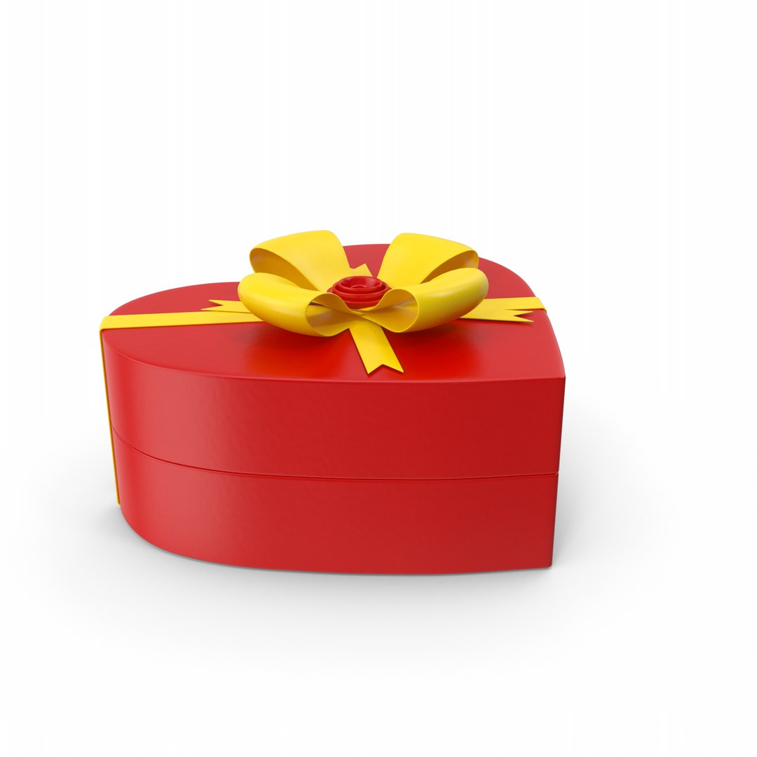 Heart Gift Box 3D Model - TurboSquid 2314896