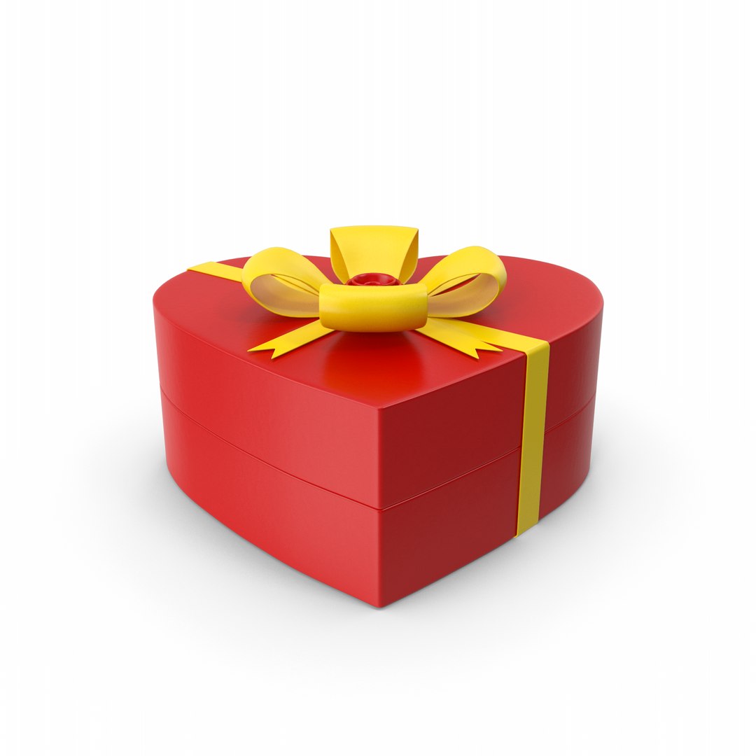Heart Gift Box 3D Model - TurboSquid 2314896