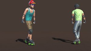 Quad Roller Skates Actions