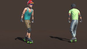 Quad Roller Skates Actions