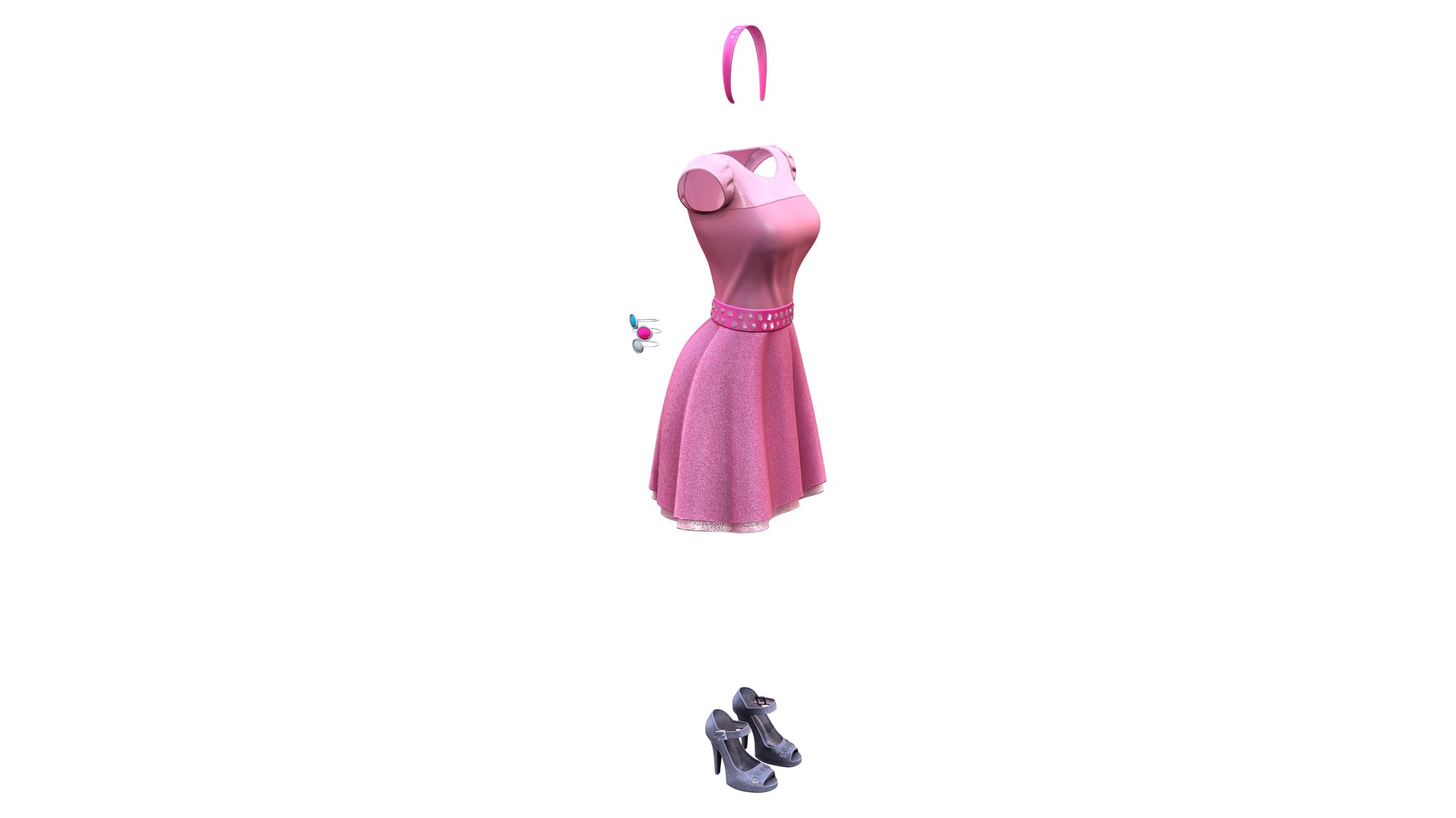 strapless open back dress Pink Fruit Emoji Pinafore Dress – Huxbaby