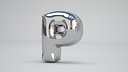 P Balloon Silver
