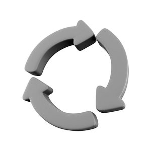 arrows moving in green circlev