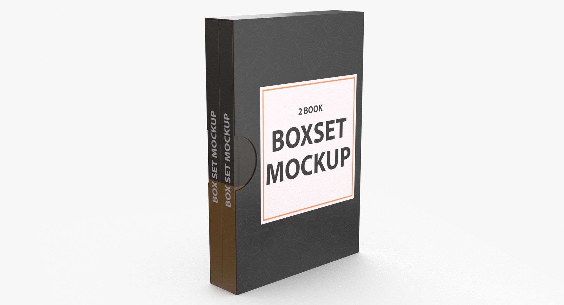 3D Paperback Book Box Type 03 Basic Poses Blank And Generic ...