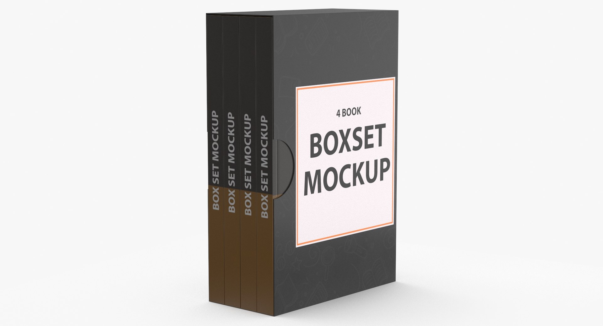 3D Paperback Book Box Type 03 Basic Poses Blank And Generic ...