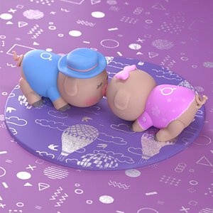 Piglets - C4D - Redshift