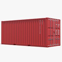 Marine Cargo Container 20ft Red