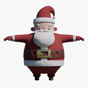 Stylized Santa Claus 3D