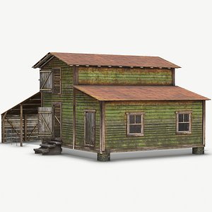 Abandoned Barn (W/Interior) PBR Game Ready