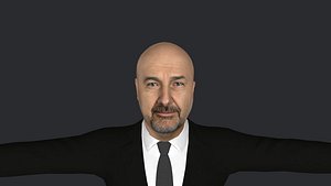 3D John Locke from Lost  Hyper Realistic Full Body Fully Rigged 3D Character