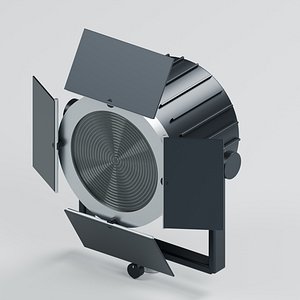 Studio Fresnel Spotlight with Barn Doors