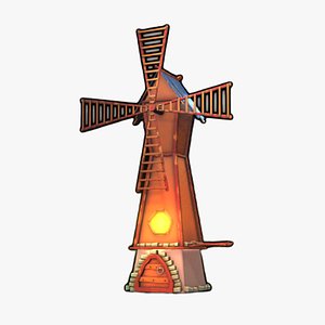 3D Stylized Windmill model