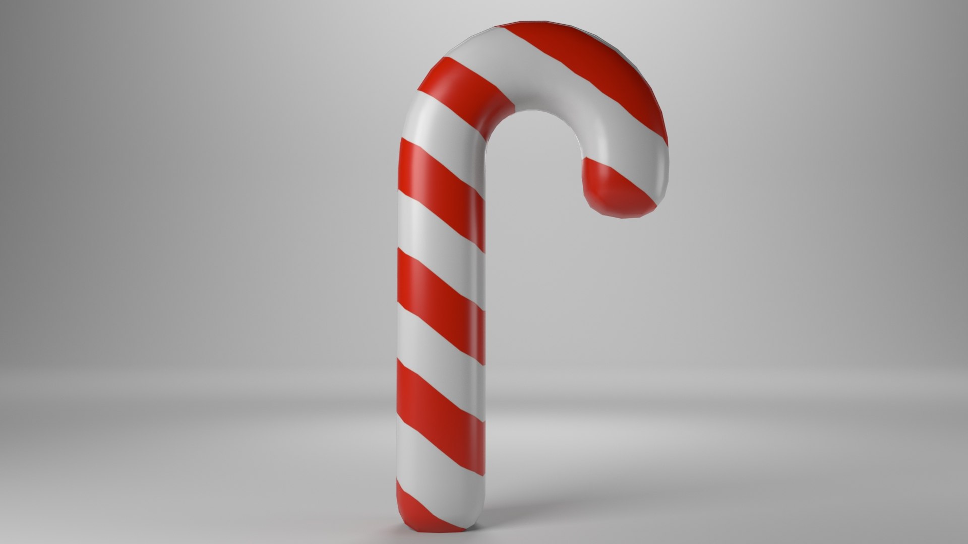 Free Low - Poly Cute Candy Cane 3D Model - TurboSquid 1993290