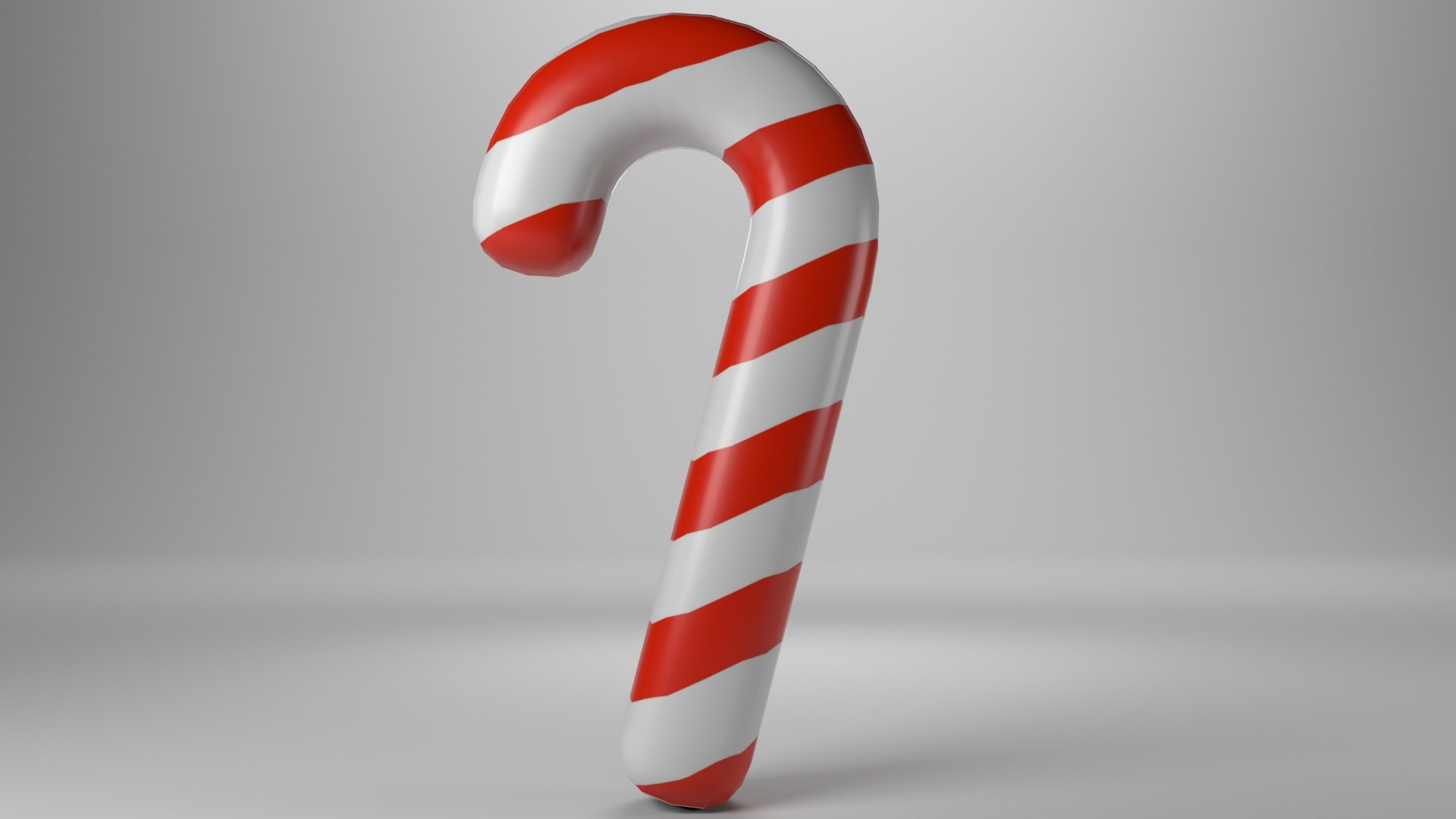 Free Low - Poly Cute Candy Cane 3D Model - TurboSquid 1993290