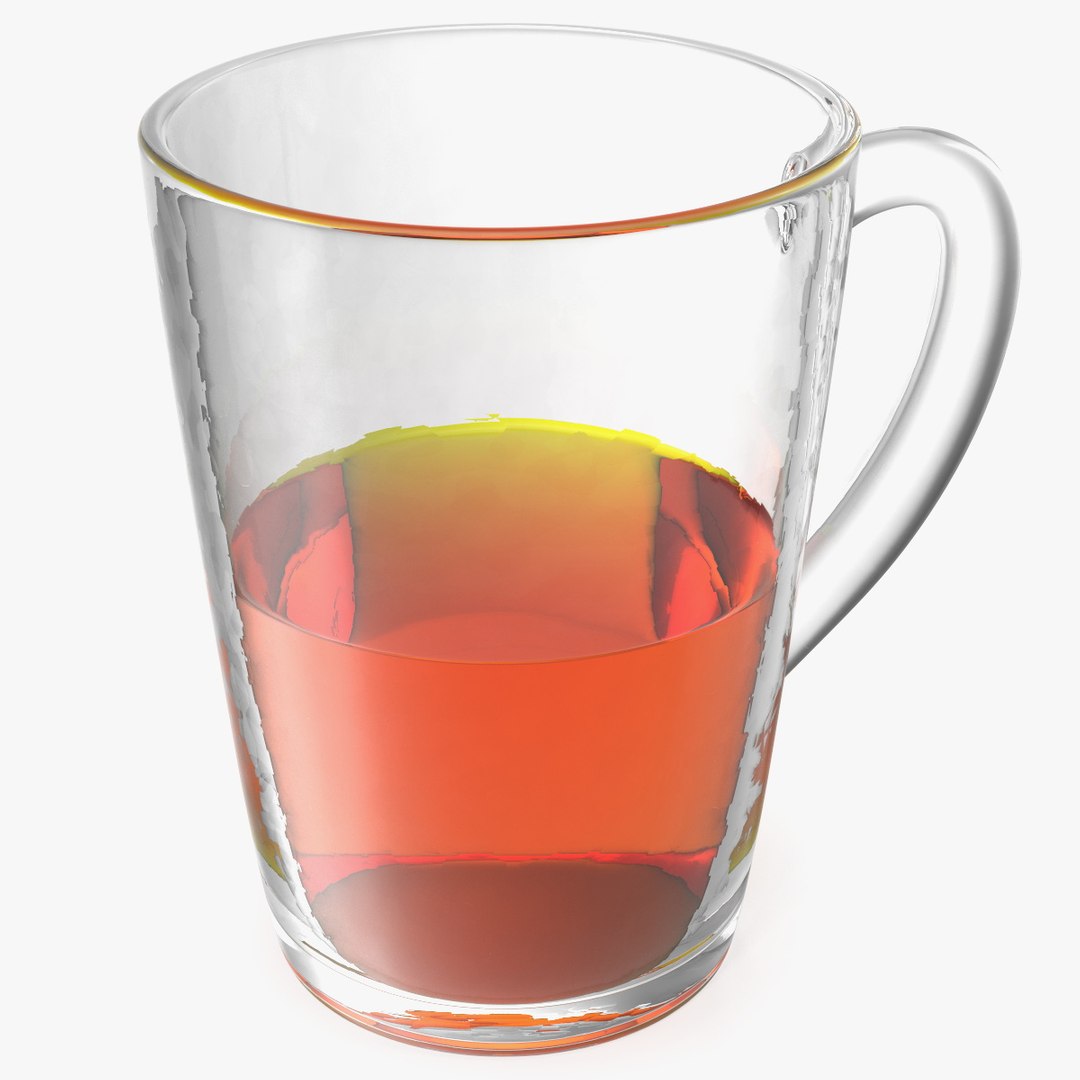 3D Tall Glass Tea Cup Half Full TurboSquid 2083693