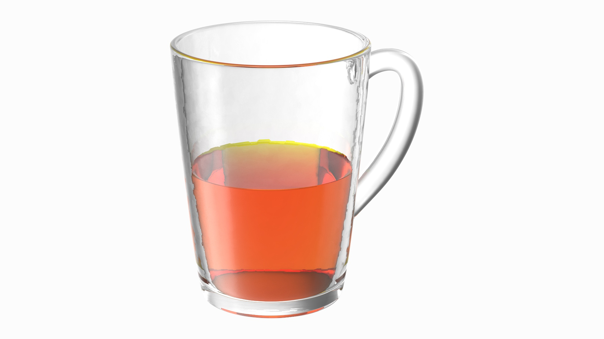 3D Tall Glass Tea Cup Half Full TurboSquid 2083693