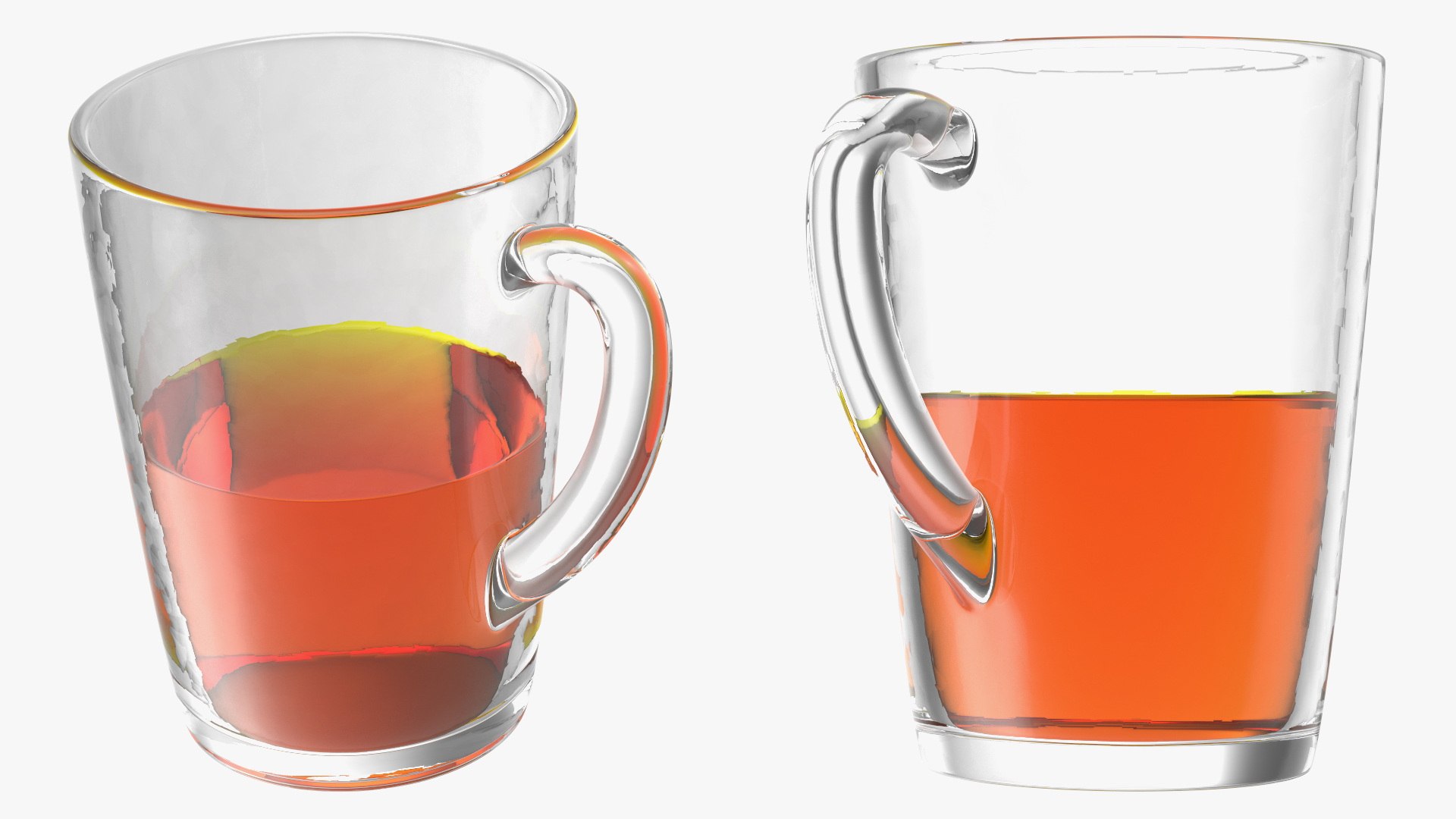 3D Tall Glass Tea Cup Half Full TurboSquid 2083693