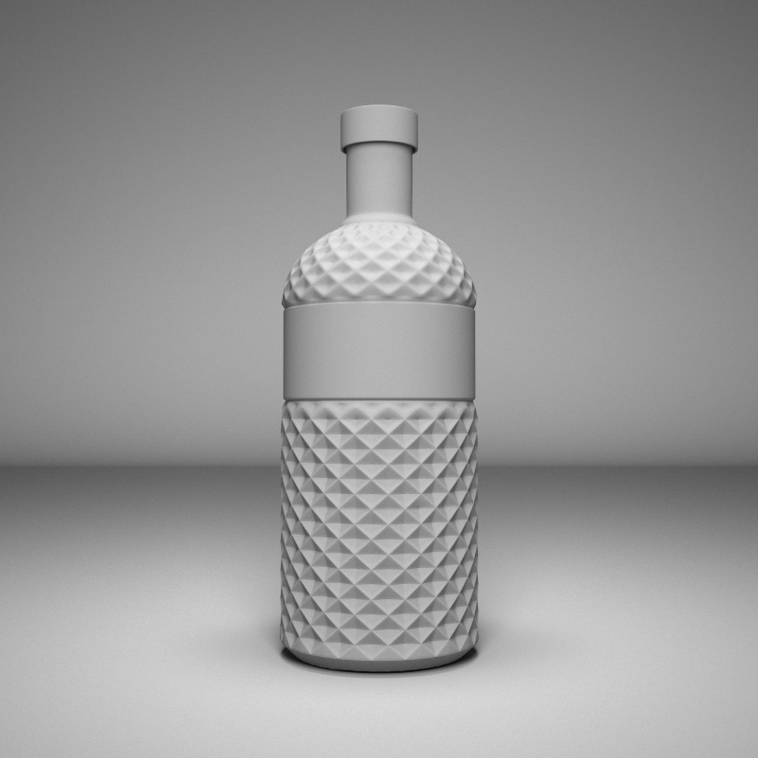 3D absolut vodka bottle model - TurboSquid 1371149